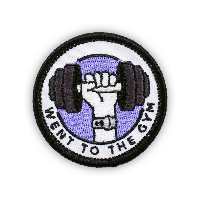 Went To The Gym individual adulting merit badge patch for adults