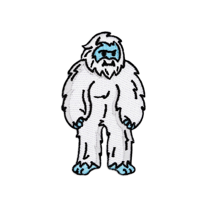 Yeti Abominable Snowman embroidered iron-on patch